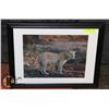 Image 1 : 20 X 16 FRAMED CHEETAH PICTURE