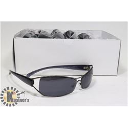 BOX OF BLACK DESIGNER STYLED SUNGLASSES