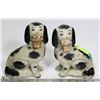 Image 1 : PAIR OF VINTAGE MANTLE SPANIELS 7" TALL