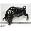 Image 1 : CERAMIC FIGHTING BULL STATUE - 18 X 10