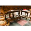 Image 2 : ANTIQUE ENGLISH TUDOR STYLE OAK DINING SET,