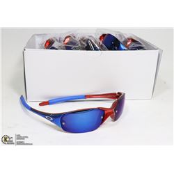 BOX OF RED & BLUE OAKLY STYLED DESIGNER