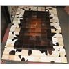 Image 1 : COWHIDE STYLE RUG / WALL ART, 86" X 60"