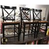 Image 1 : LOT OF 3 BAR STOOLS