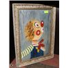 Image 1 : ORIGINAL HANNAH OIL PAINTING OF A CLOWN