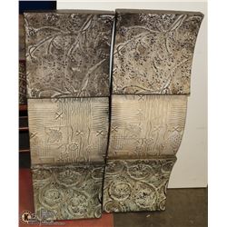 LOT OF 2 METAL WALL ART PCS