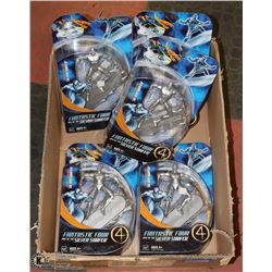 LOT OF 5 FANTASTIC 4 SILVER SURFER FIGURES