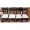 Image 1 : DINING / KITCHEN CHAIRS (4PCS)