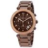 Image 7 : NEW MICHAEL KORS TRIPLE CHRONO BROWN DIAL MSRP$370