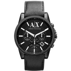 NEW ARMANI EXCHANGE BLACK DIAL TRIPLE CHRONO
