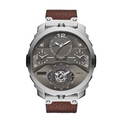 NEW DIESEL GUNMETAL DIAL 4 TIMEZONE 60MM MSRP $43