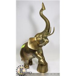 BRASS CIRCUS ELEPHANT 19 TALL X 12 W