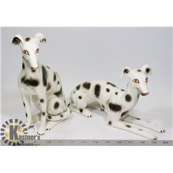 PAIR OF DOG FIGURES