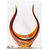 Image 1 : DARK AMBER ART GLASS SCULPTURE
