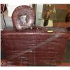 Image 1 : MASSAGE TABLE BURGANDY TABLE WITH FACE CRADLE