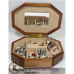 DECORATIVE WOOD JEWELLERY BOX