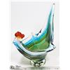 Image 1 : ROOSTER ART GLASS PIECE  8" TALL