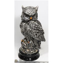 CERAMIC OWL STATUE 12" TALL