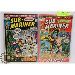 2 SUB MARINER COLLECTORS COMIC BOOKS ISSUE $53, 54