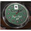 Image 1 : VEGAS STYLE CASINO CLOCK  16" ACCROSS