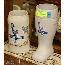 STEAM WHISTLE STEIN & BOOT MUG