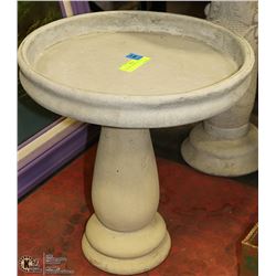 CONCRETE BIRDBATH 14" X 14"