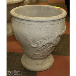 CONCRETE  PLANTER    17" TALL X 18" WIDE