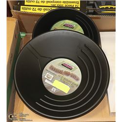 10" AND 14" GOLD PANS FOR GOLD RECOVERY