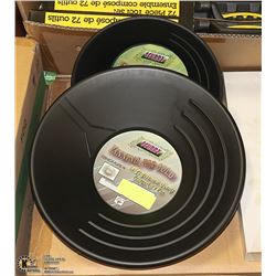 10" AND 14" GOLD PANS FOR GOLD RECOVERY