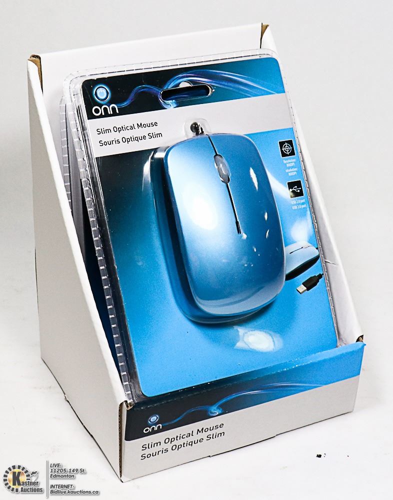 BOX OF 2 ONN WIRED COMPUTER MOUSE