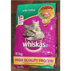 9.1 KG BAG WHISKAS WITH TUNA CAT FOOD