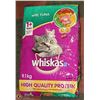 Image 1 : 9.1 KG BAG WHISKAS WITH TUNA CAT FOOD