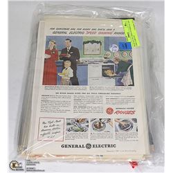 LOT OF 1940'S UP DISPLAY ADS COKE CARS ETC