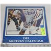 Image 1 : UNUSED 1983 OILERS GRETZKY CALENDAR