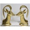 Image 1 : BIRKS 1970'S SOLID BRASS ANTELOPE BOOK ENDS