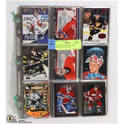 ROUGHLY 100 HOCKEY CARD COLLECTOR INSERTS