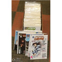 SHORT BOX OF ONLY MANGA COMICS ABOUT 150 ISSUES