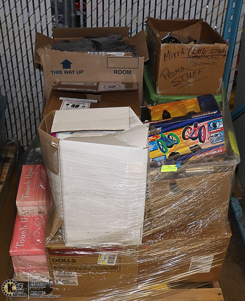 PALLET OF UNCLAIMED STORAGE