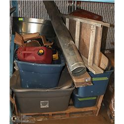 PALLET OF VARIOUS TOOLS, HARDWARE & MORE