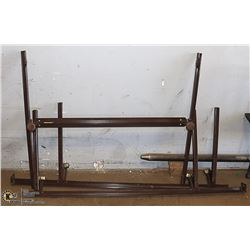 54" METAL BED FRAME ON WHEELS