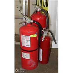 LOT OF FIRE EXTINGUISHER - TWO 20LB PLUS ONE 10LB