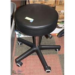 MASSAGE STOOL, BLACK ADJUSTABLE, SWIVEL STOOL