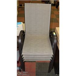 PATIO CHAIRS 4PCS - STACKABLE