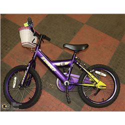 KIDS PURPLE DUNLOP BIKE