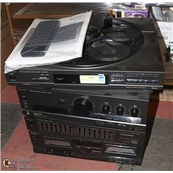 TECHNICS 5 DISC CD PLAYER, AM/FM TUNER, AMPLIFIER,