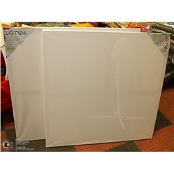 LOT OF 2 ARTISTIC PAINTING CANVASES 36" X 36"