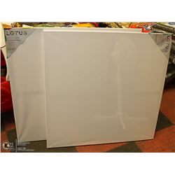 LOT OF 2 ARTISTIC PAINTING CANVASES 36" X 36"