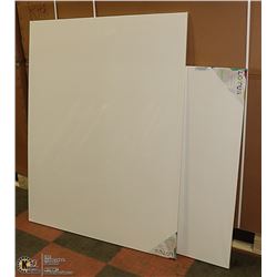 LOT OF 2 ARTISTIC PAINTING CANVASES 48" X 60"
