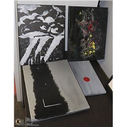 LOT OF 4 CANVAS PICTURES