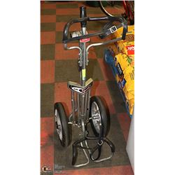 AJAY IMPERIAL PULL ALONG FOLDING GOLF BAG CADDY.